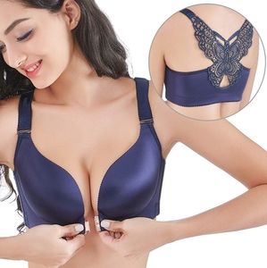 Wireless Front Opening Push Up Bra